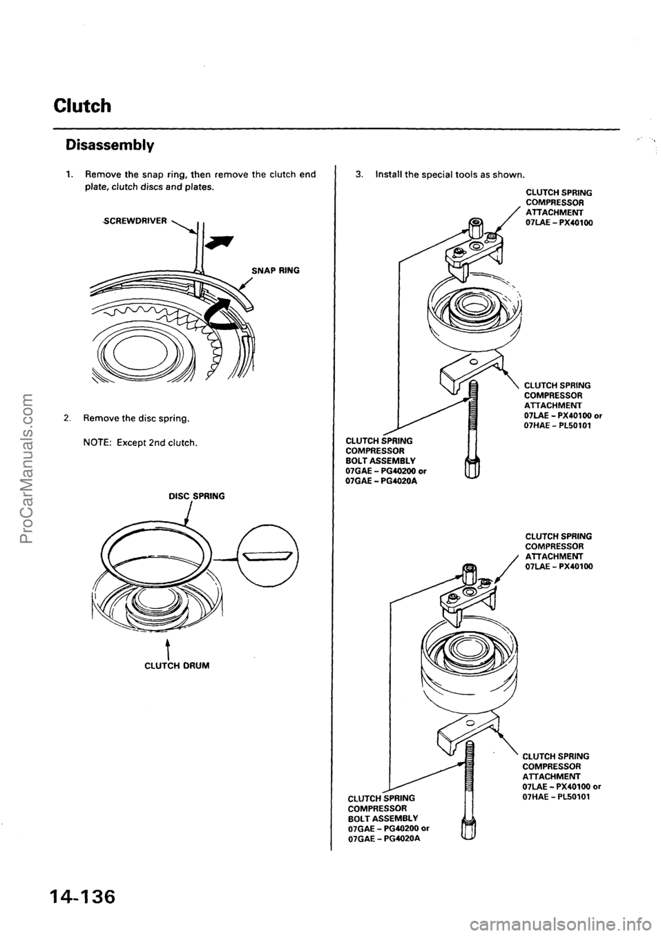 ACURA EL 1997  Service Repair Manual ProCarManuals.com 