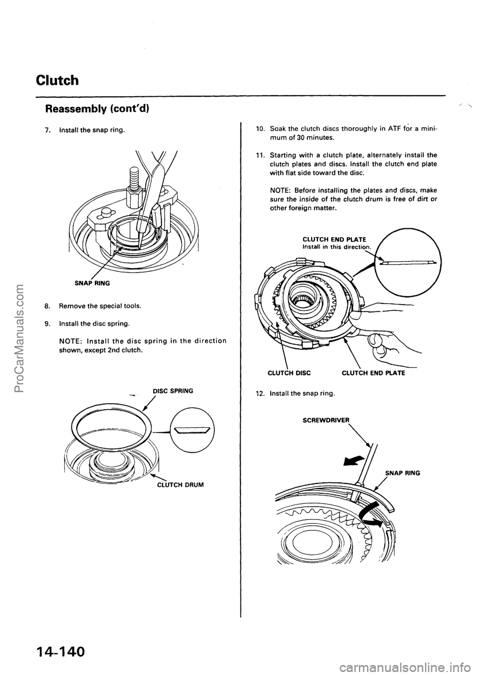 ACURA EL 1997  Service Repair Manual ProCarManuals.com 
