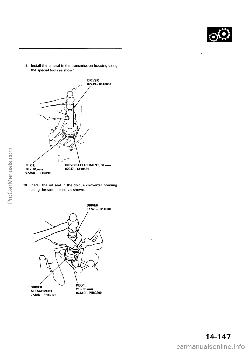 ACURA EL 1997  Service Repair Manual ProCarManuals.com 