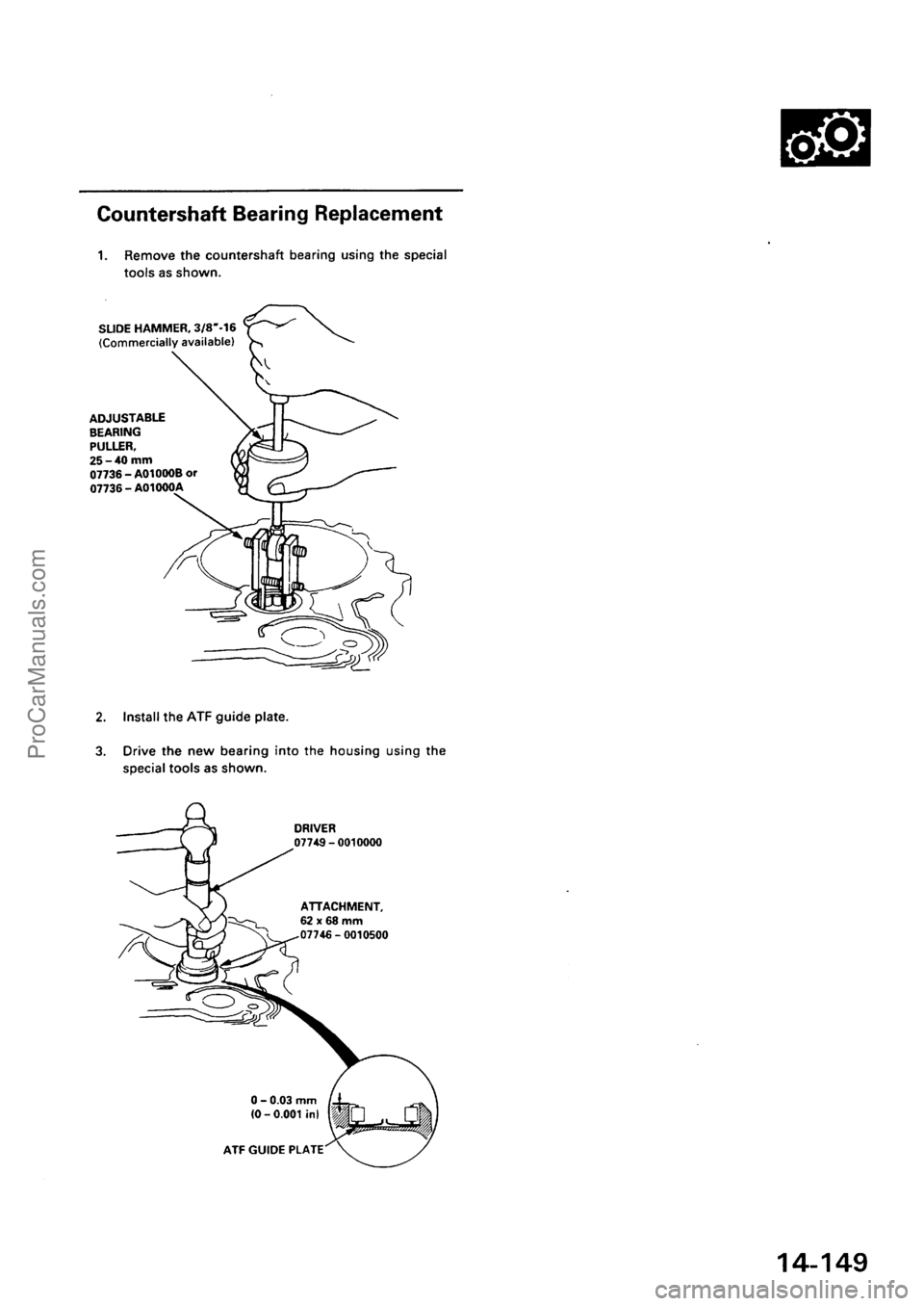 ACURA EL 1997  Service Repair Manual ProCarManuals.com 