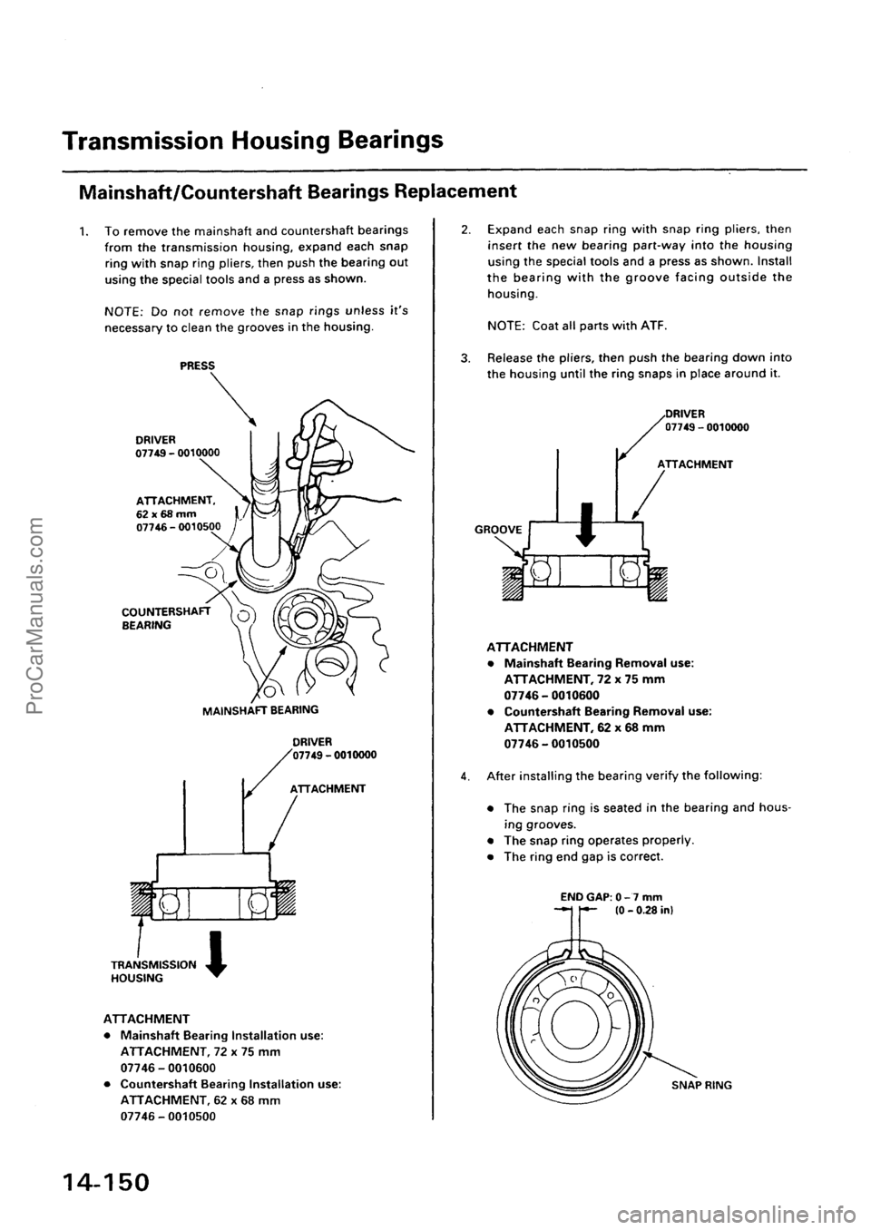 ACURA EL 1997  Service Repair Manual ProCarManuals.com 