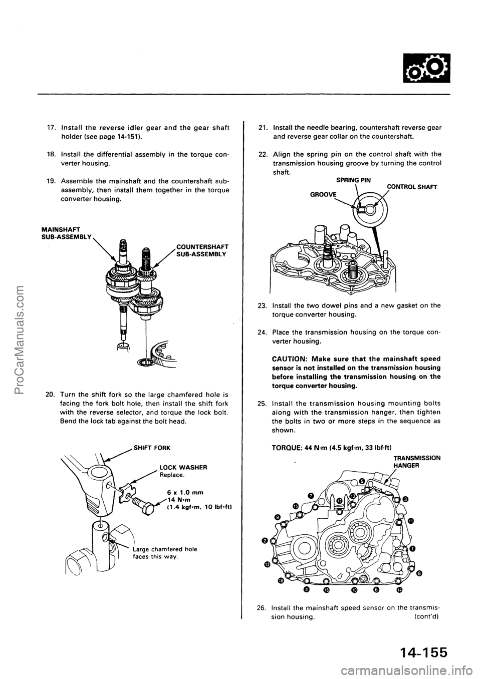 ACURA EL 1997  Service Repair Manual ProCarManuals.com 