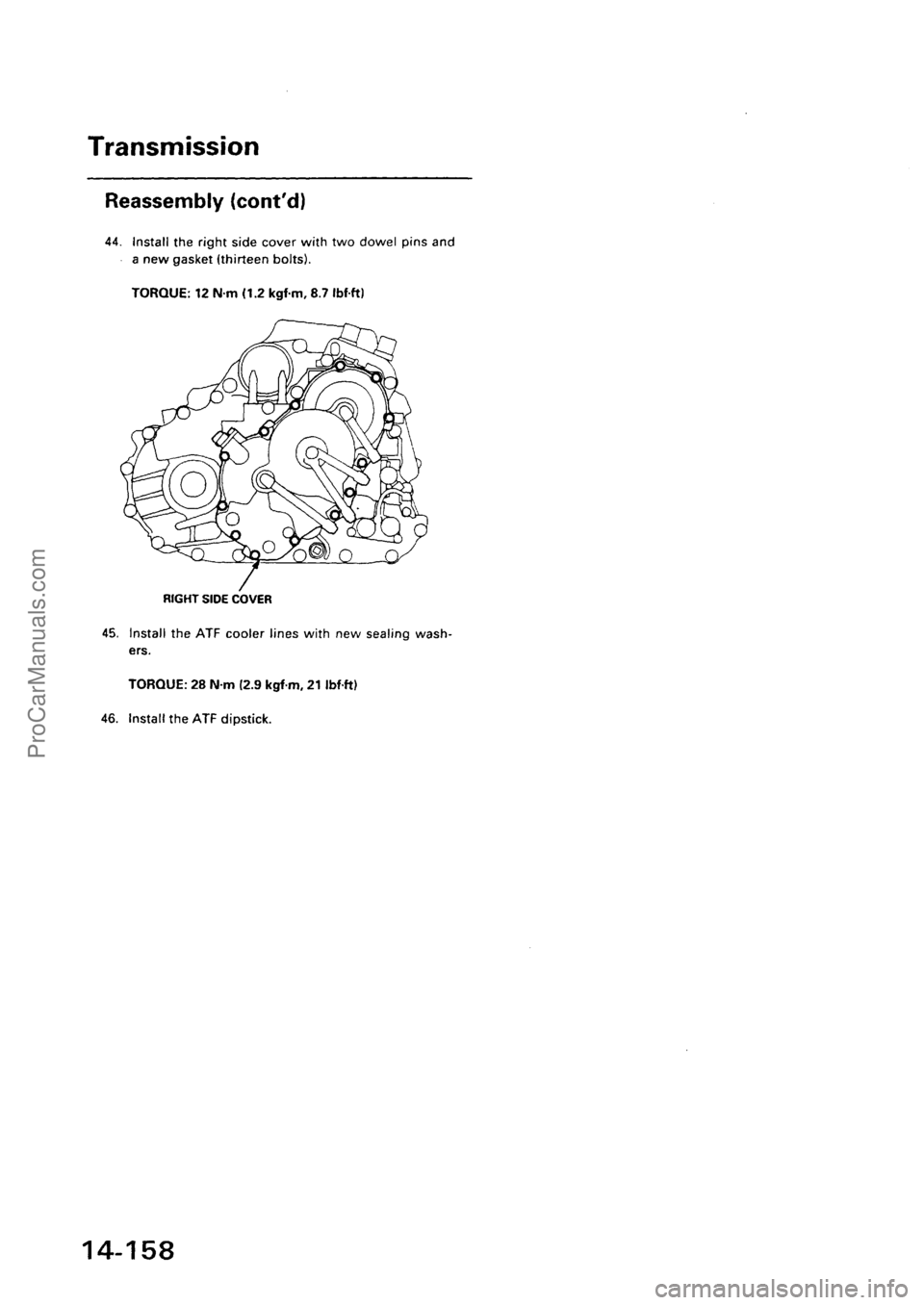 ACURA EL 1997  Service Repair Manual ProCarManuals.com 