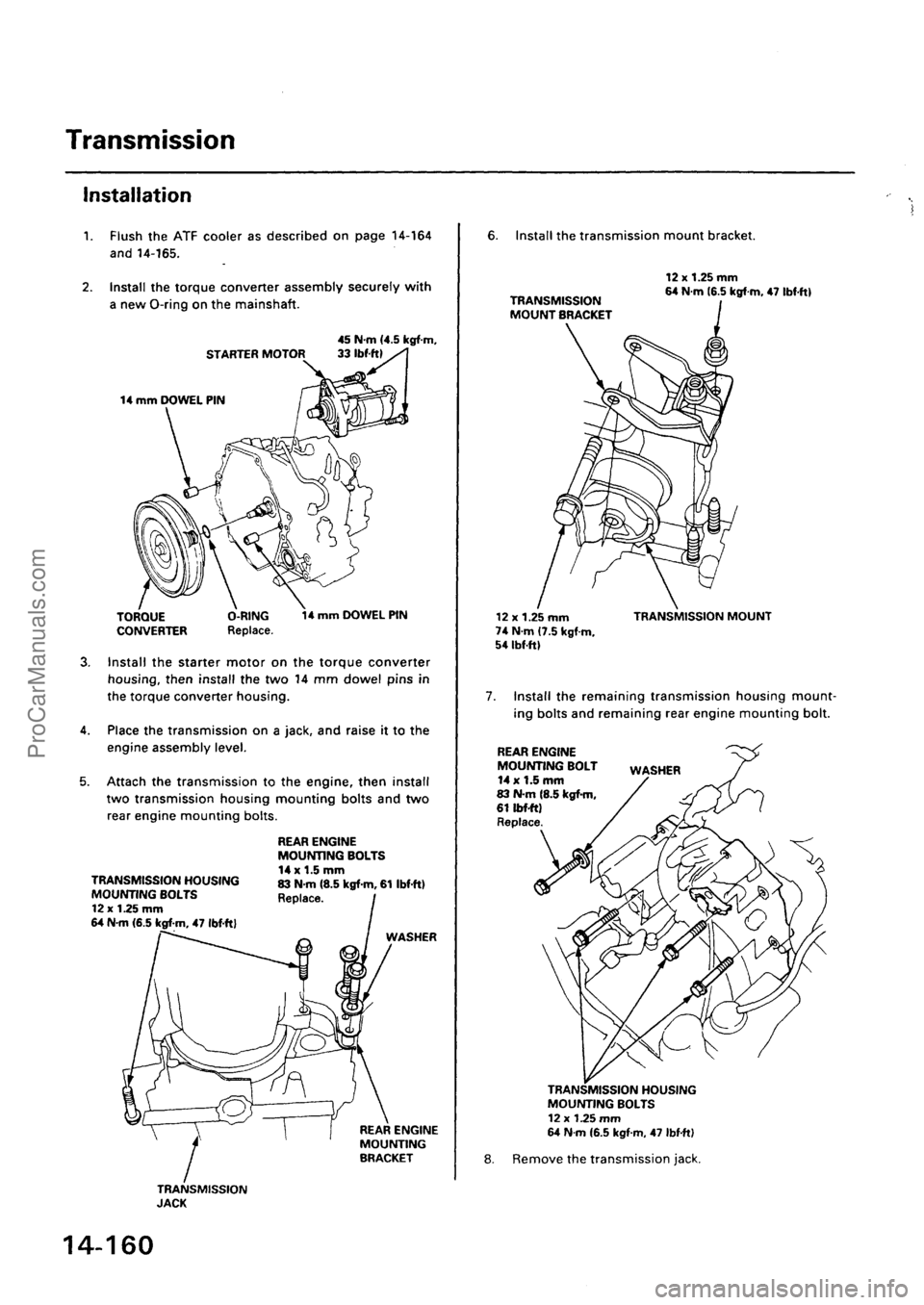 ACURA EL 1997  Service Repair Manual ProCarManuals.com 