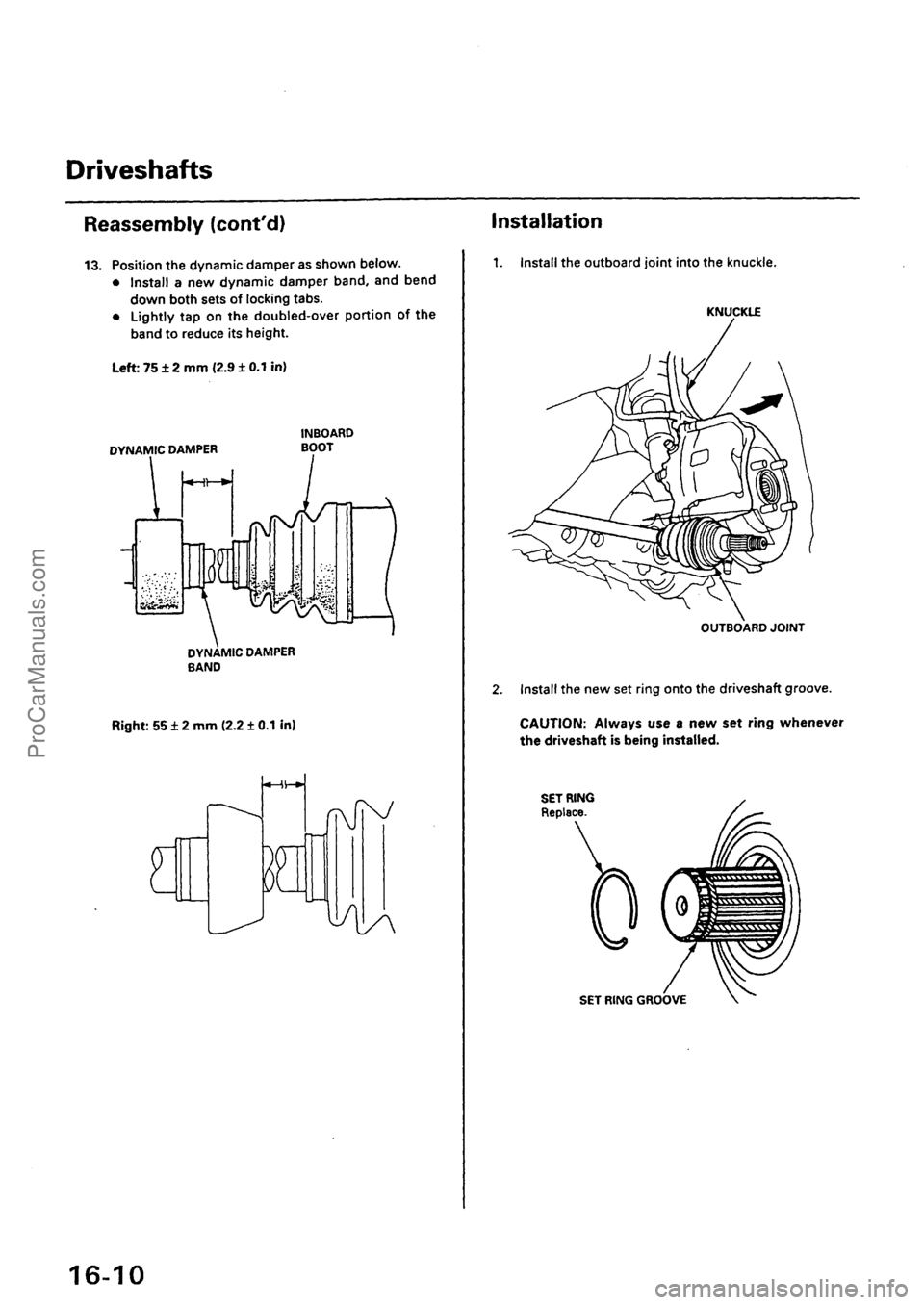 ACURA EL 1997  Service Repair Manual ProCarManuals.com 