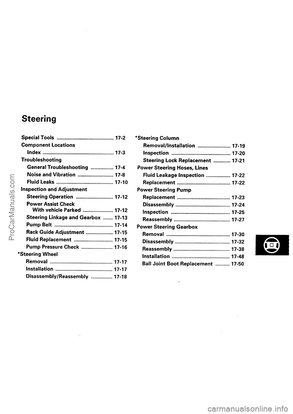ACURA EL 1997  Service Repair Manual ProCarManuals.com 