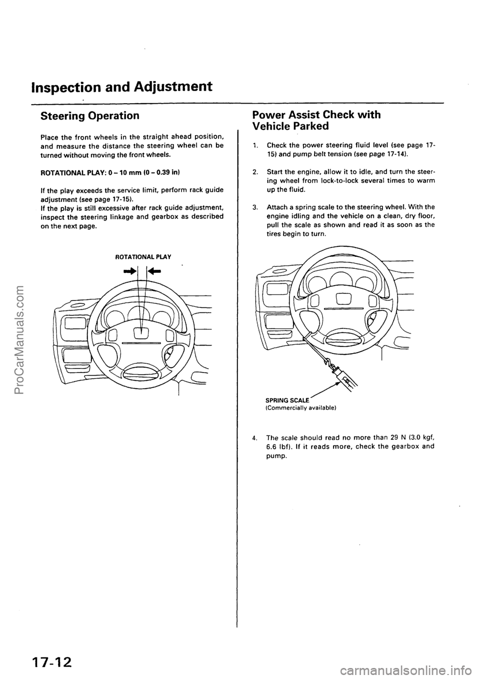 ACURA EL 1997  Service Repair Manual ProCarManuals.com 