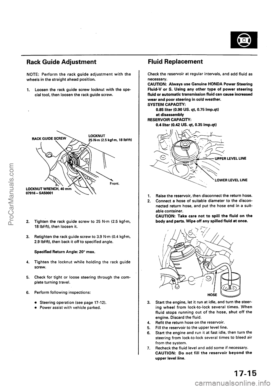 ACURA EL 1997  Service Repair Manual ProCarManuals.com 