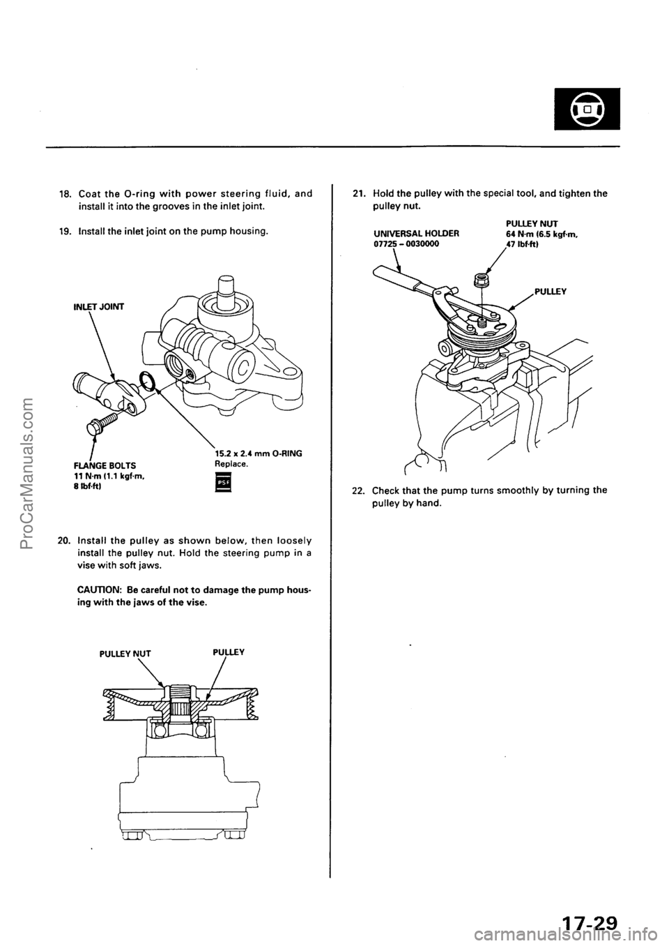ACURA EL 1997  Service Repair Manual ProCarManuals.com 