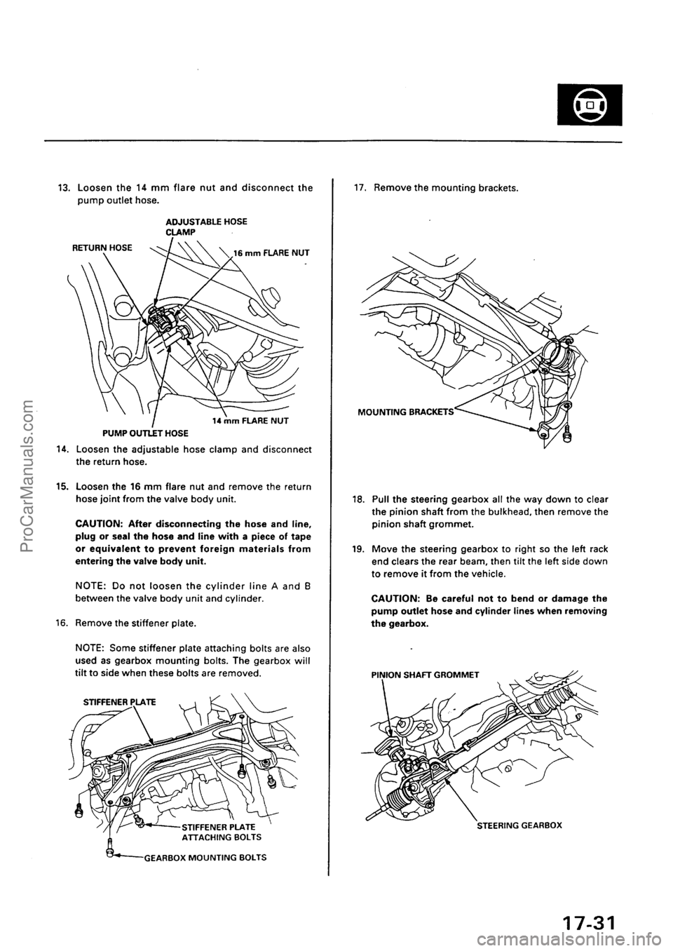 ACURA EL 1997  Service Repair Manual ProCarManuals.com 