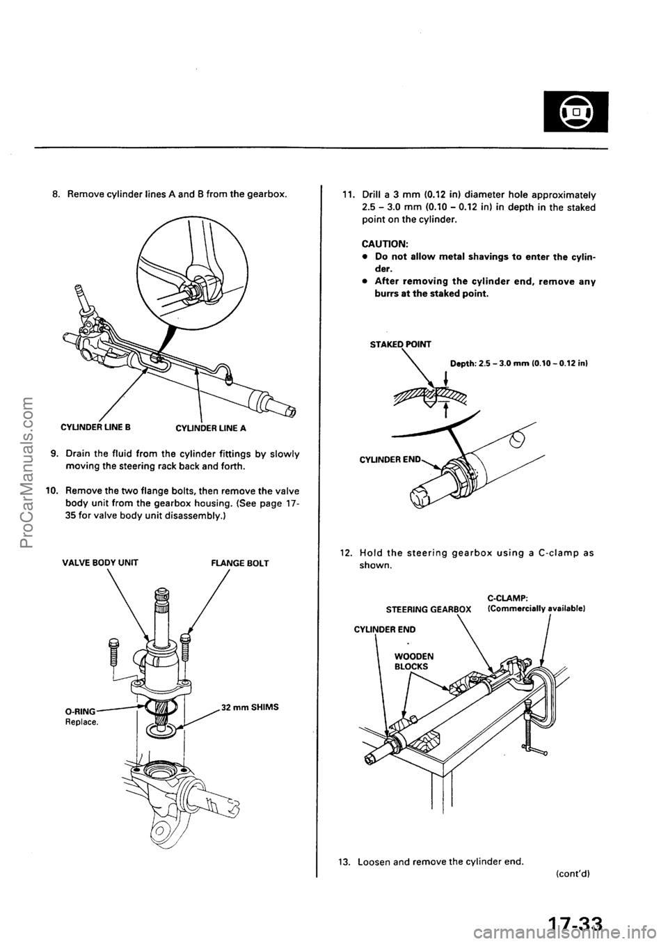 ACURA EL 1997  Service Repair Manual ProCarManuals.com 