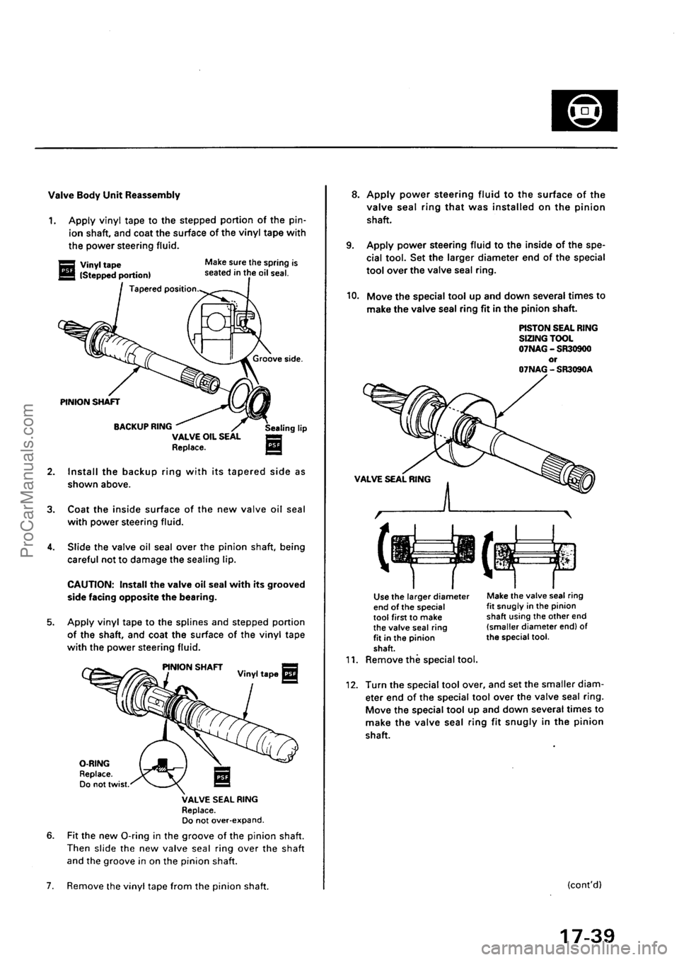 ACURA EL 1997  Service Repair Manual ProCarManuals.com 