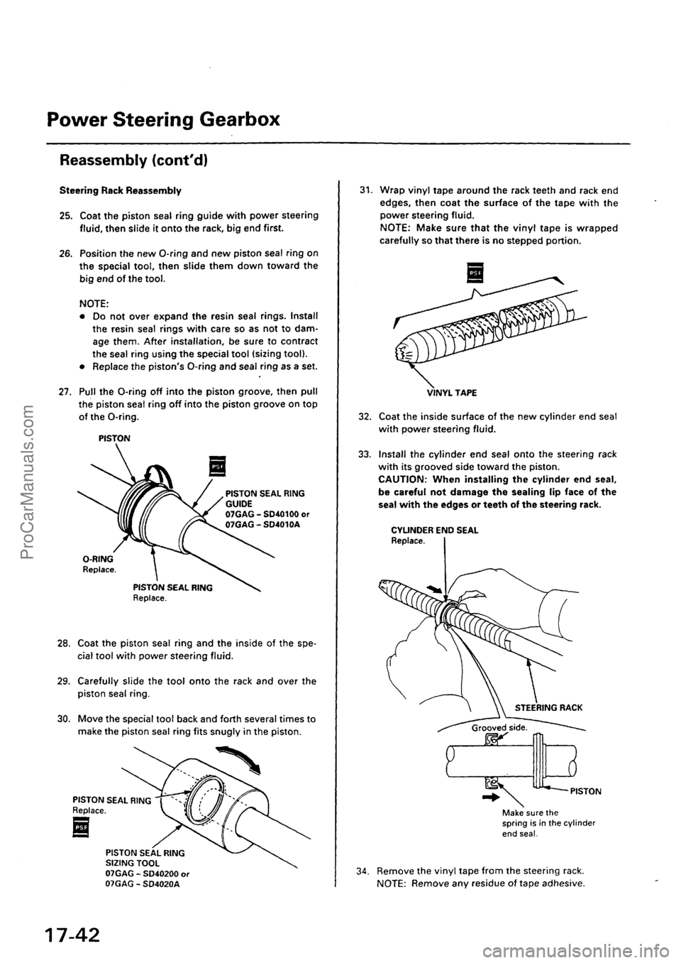 ACURA EL 1997  Service Repair Manual ProCarManuals.com 