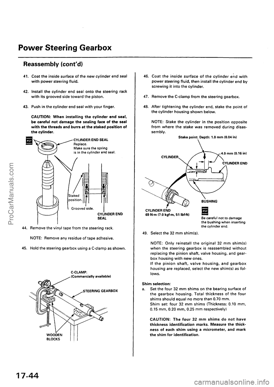 ACURA EL 1997  Service Repair Manual ProCarManuals.com 