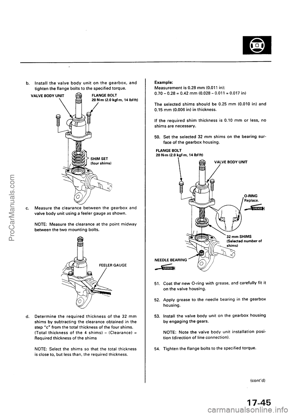 ACURA EL 1997  Service Repair Manual ProCarManuals.com 