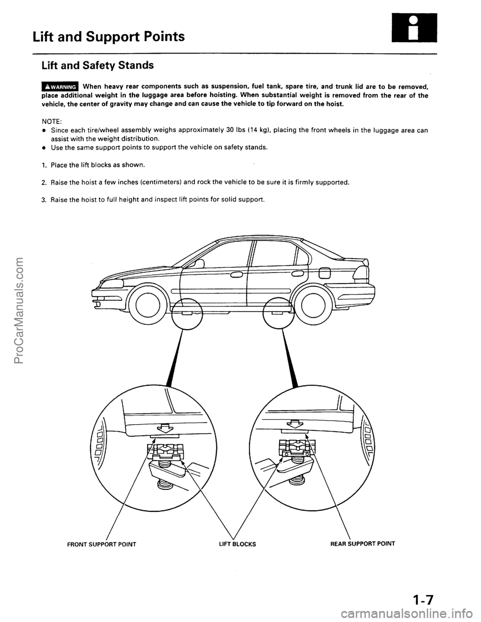 ACURA EL 1997  Service Repair Manual ProCarManuals.com 
