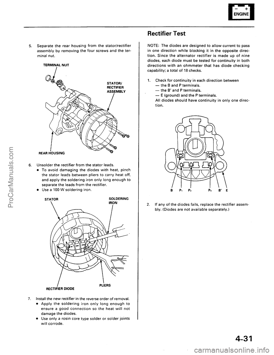 ACURA EL 1997  Service Repair Manual ProCarManuals.com 