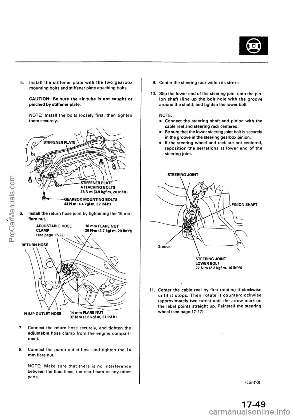 ACURA EL 1997  Service Repair Manual ProCarManuals.com 