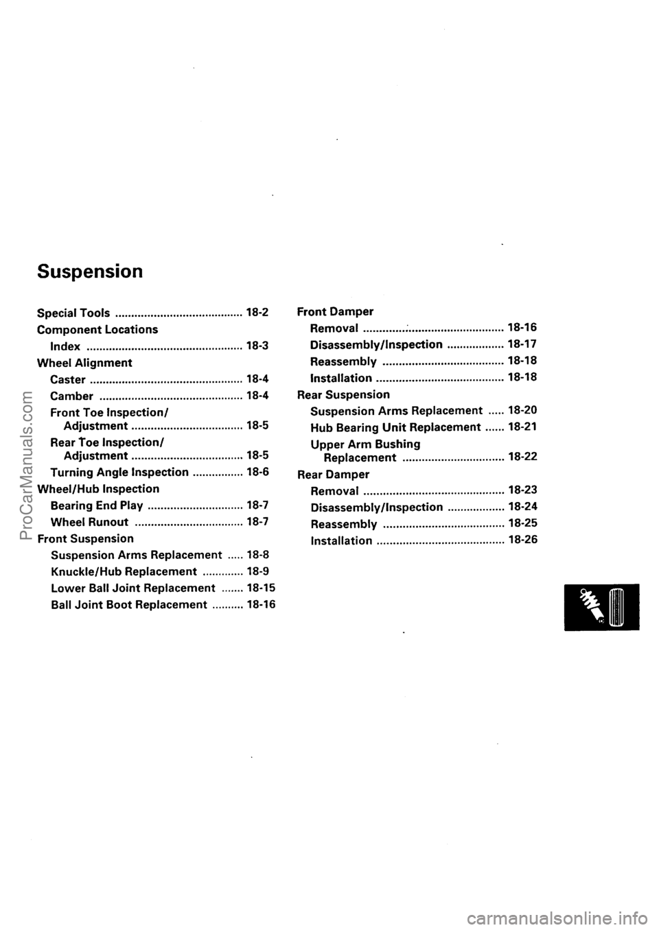 ACURA EL 1997  Service Repair Manual ProCarManuals.com 