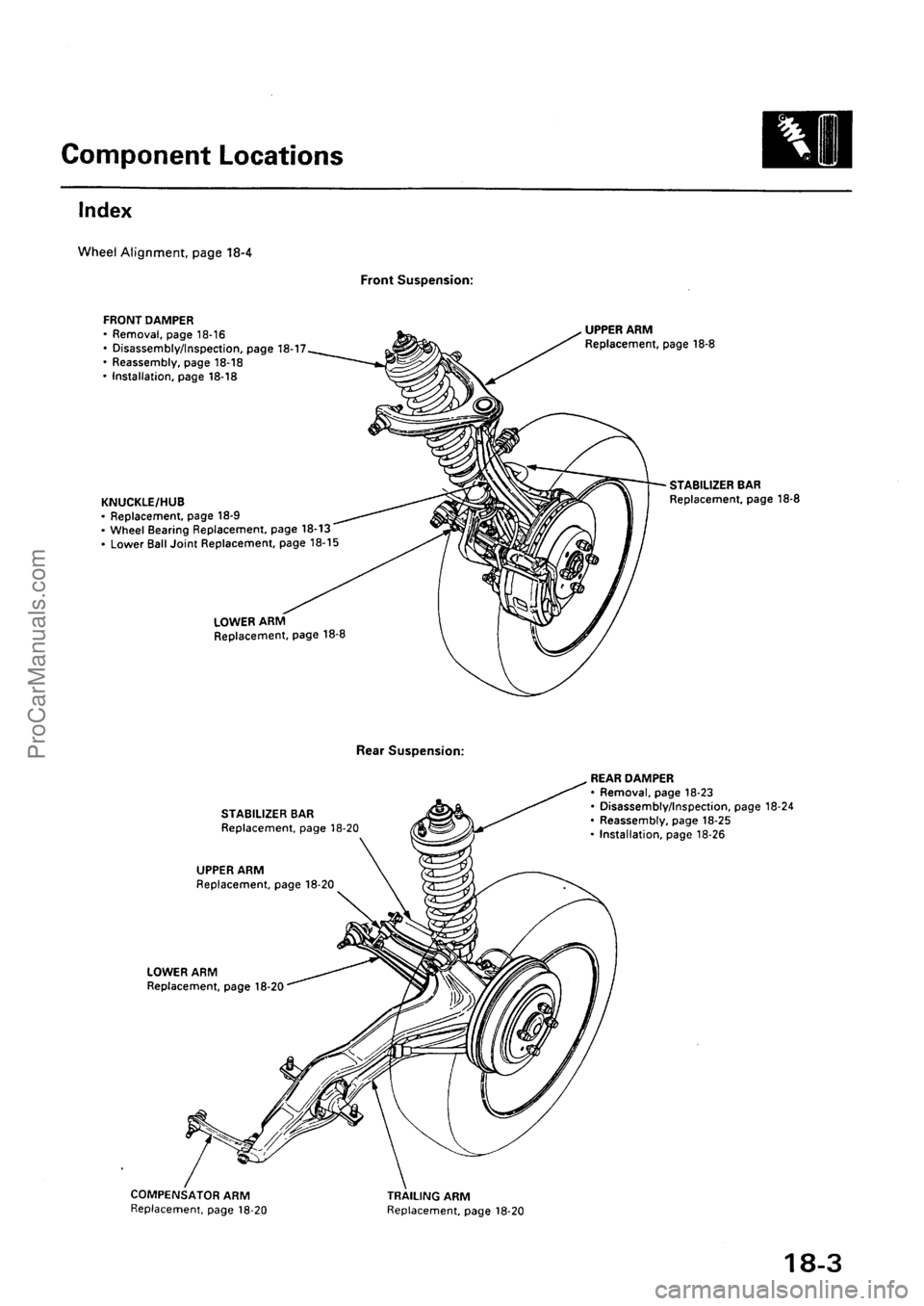 ACURA EL 1997  Service Repair Manual ProCarManuals.com 