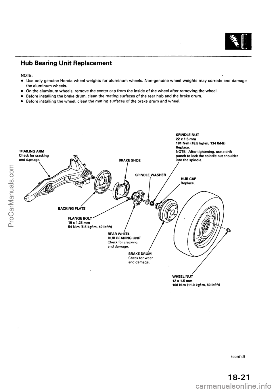 ACURA EL 1997  Service Repair Manual ProCarManuals.com 
