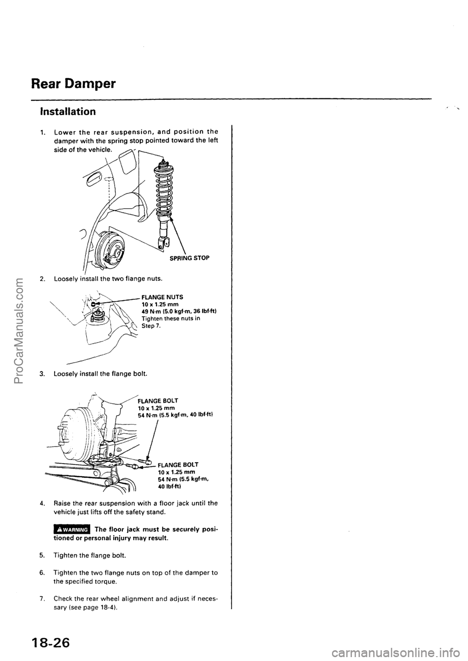 ACURA EL 1997  Service Repair Manual ProCarManuals.com 