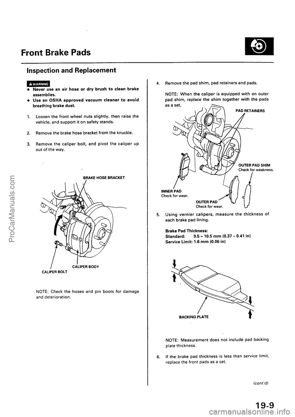 ACURA EL 1997  Service Repair Manual ProCarManuals.com 