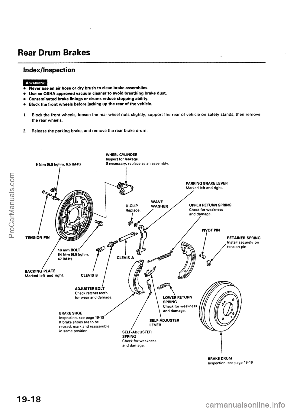 ACURA EL 1997  Service Repair Manual ProCarManuals.com 