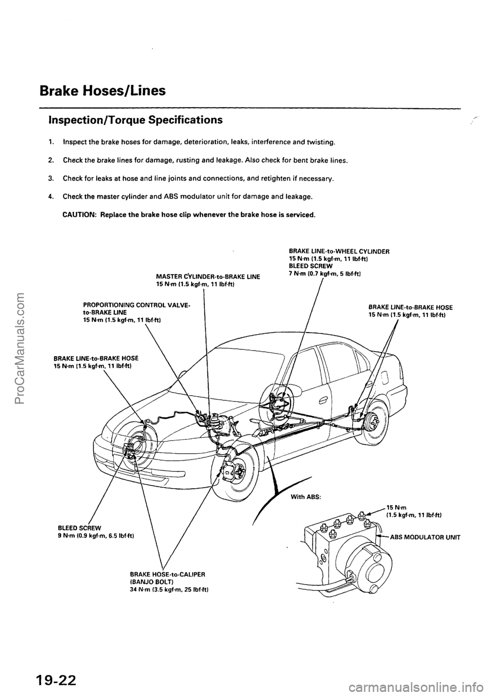 ACURA EL 1997  Service Repair Manual ProCarManuals.com 