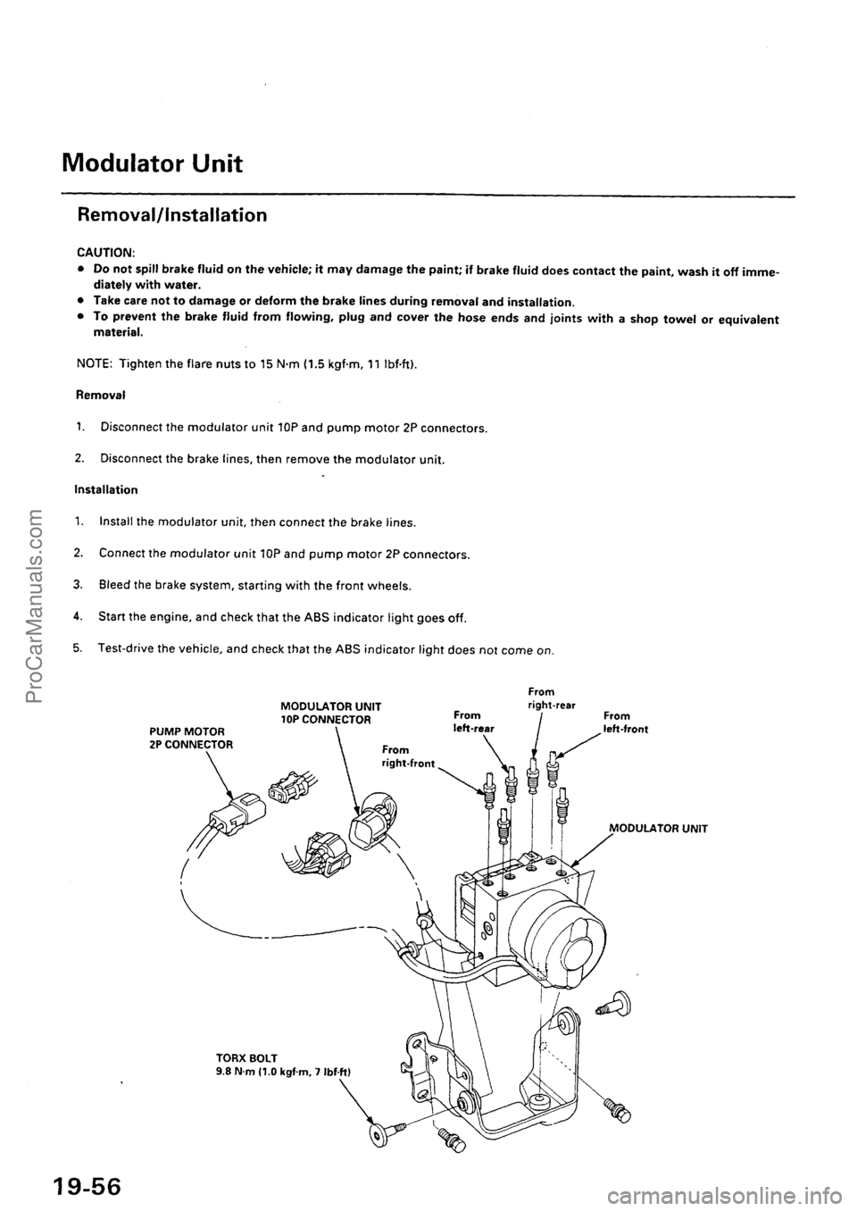 ACURA EL 1997  Service Repair Manual ProCarManuals.com 