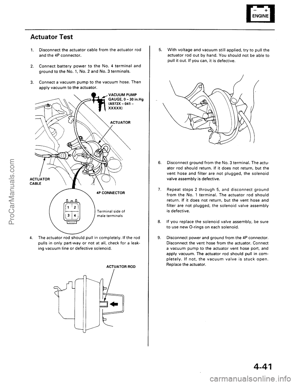 ACURA EL 1997  Service Repair Manual ProCarManuals.com 