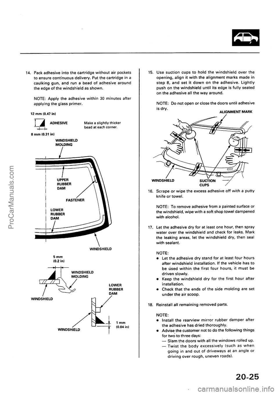 ACURA EL 1997  Service Repair Manual ProCarManuals.com 