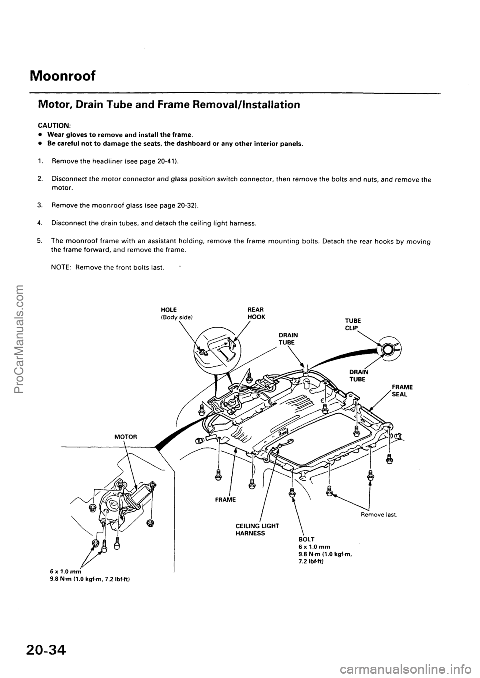 ACURA EL 1997  Service Repair Manual ProCarManuals.com 