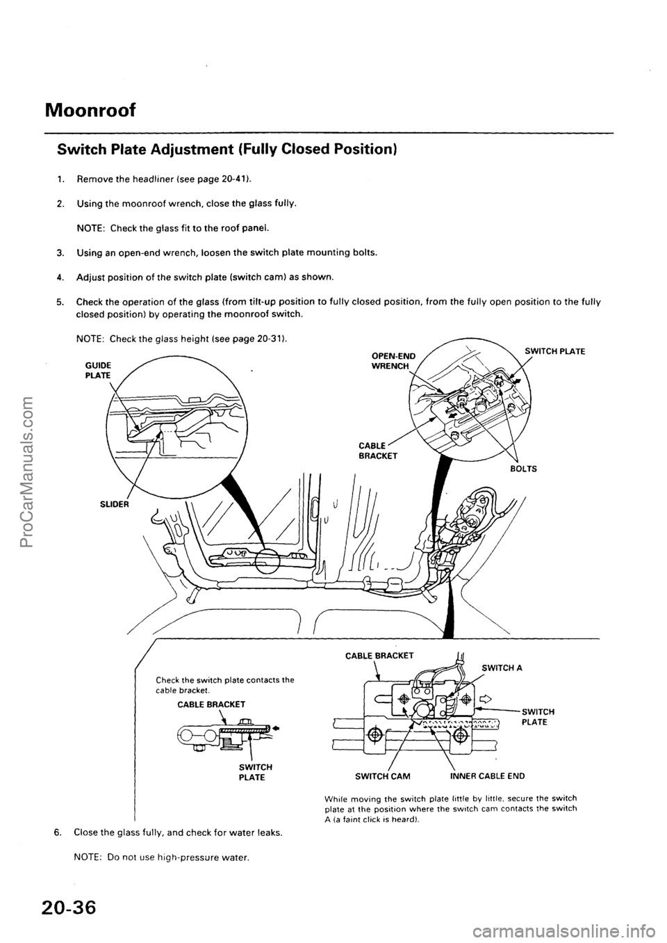 ACURA EL 1997  Service Repair Manual ProCarManuals.com 