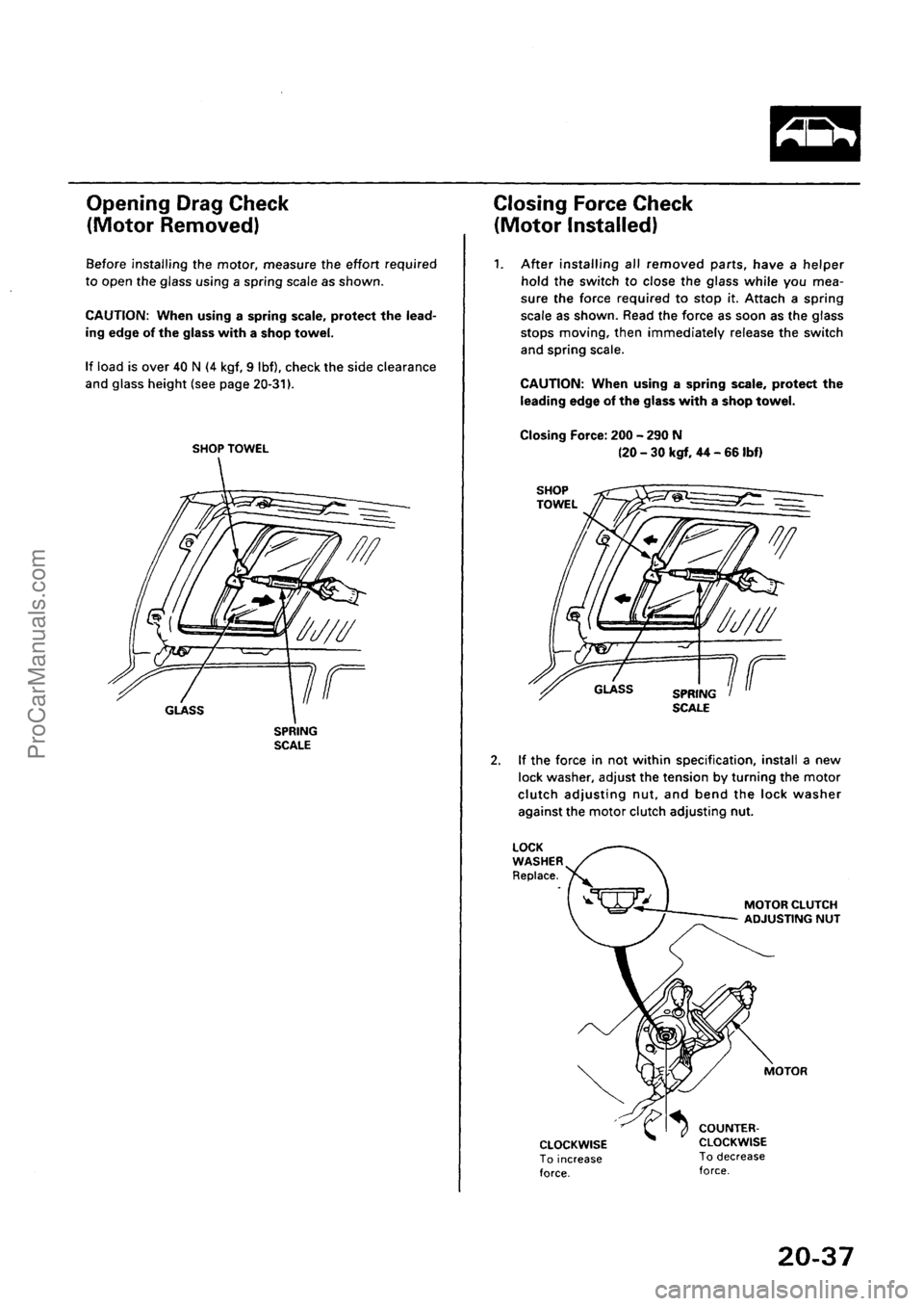 ACURA EL 1997  Service Repair Manual ProCarManuals.com 