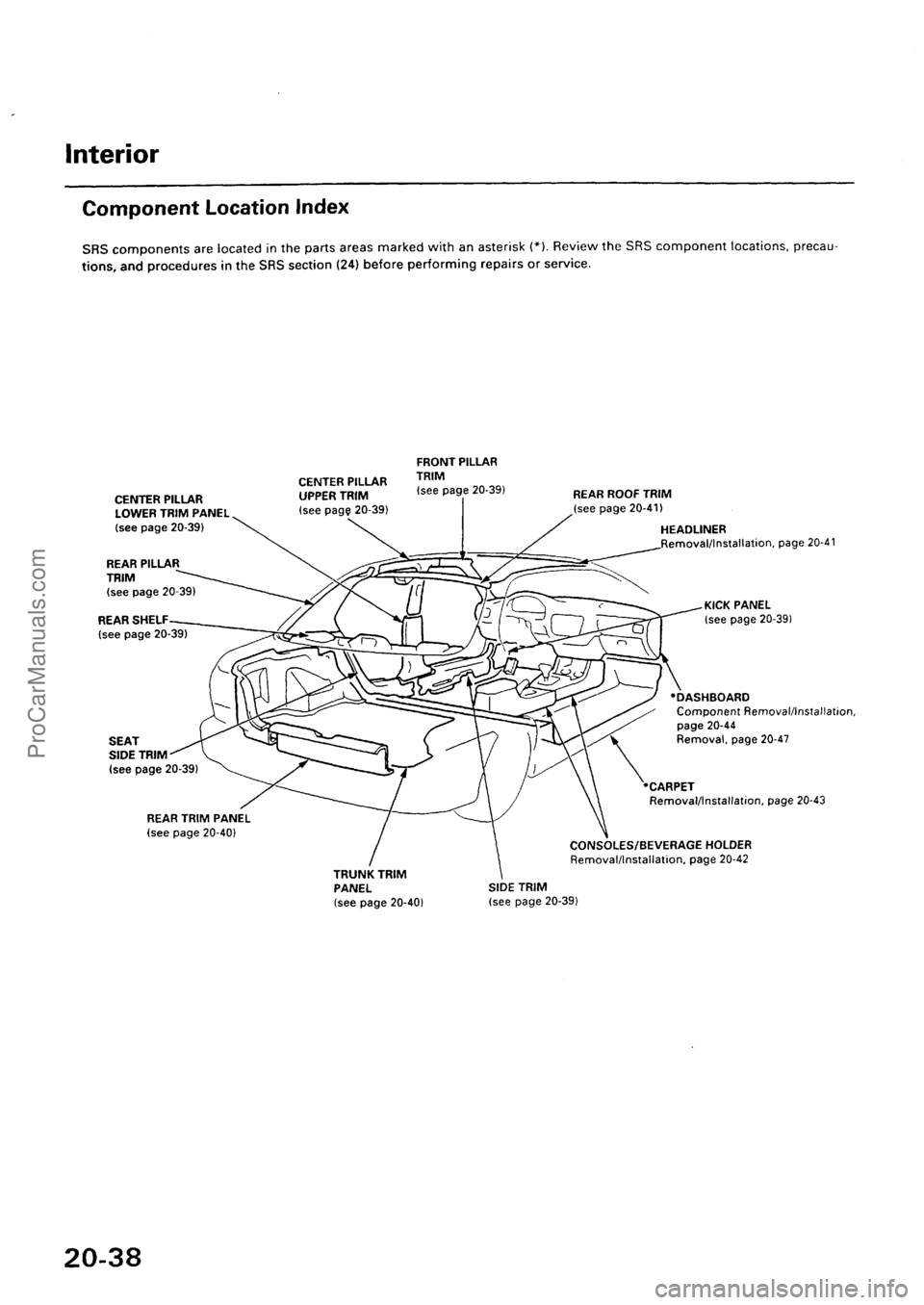 ACURA EL 1997  Service Repair Manual ProCarManuals.com 