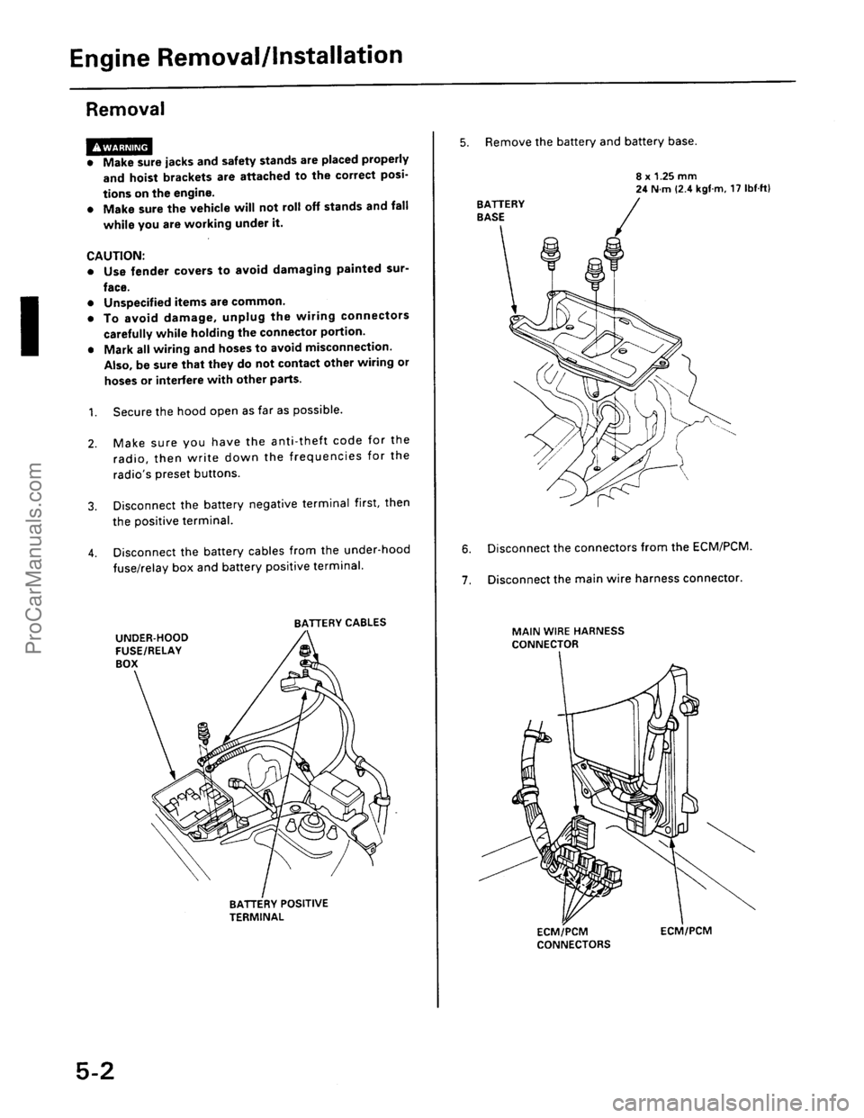 ACURA EL 1997  Service Repair Manual ProCarManuals.com 