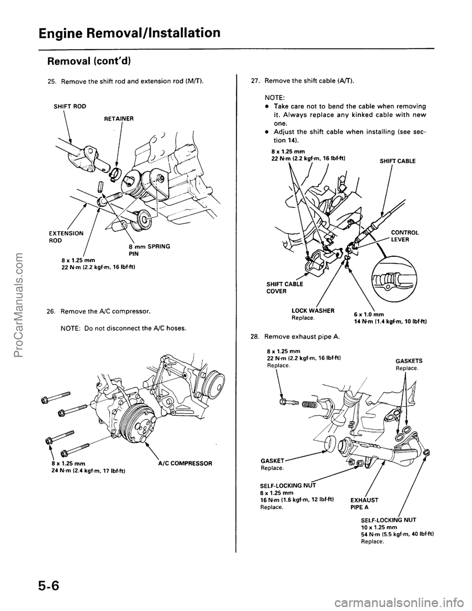 ACURA EL 1997  Service Repair Manual ProCarManuals.com 
