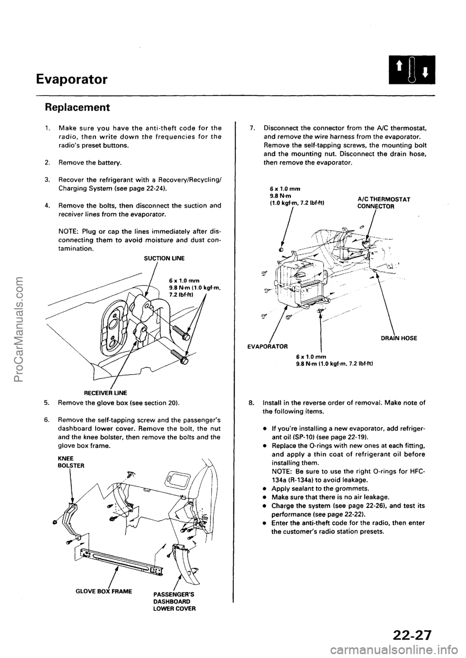 ACURA EL 1997  Service Repair Manual ProCarManuals.com 