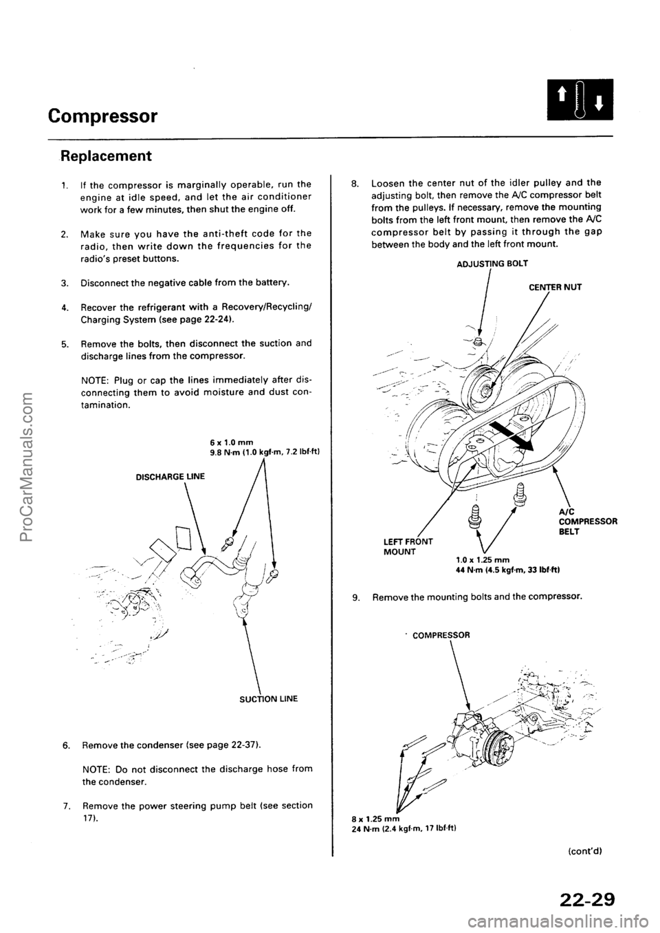 ACURA EL 1997  Service Repair Manual ProCarManuals.com 