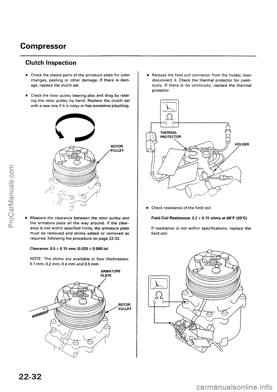 ACURA EL 1997  Service Repair Manual ProCarManuals.com 