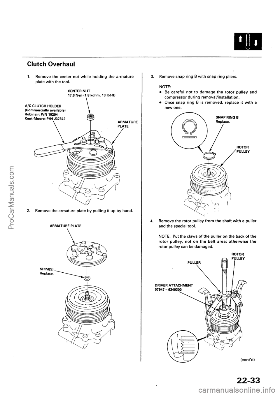 ACURA EL 1997  Service Repair Manual ProCarManuals.com 