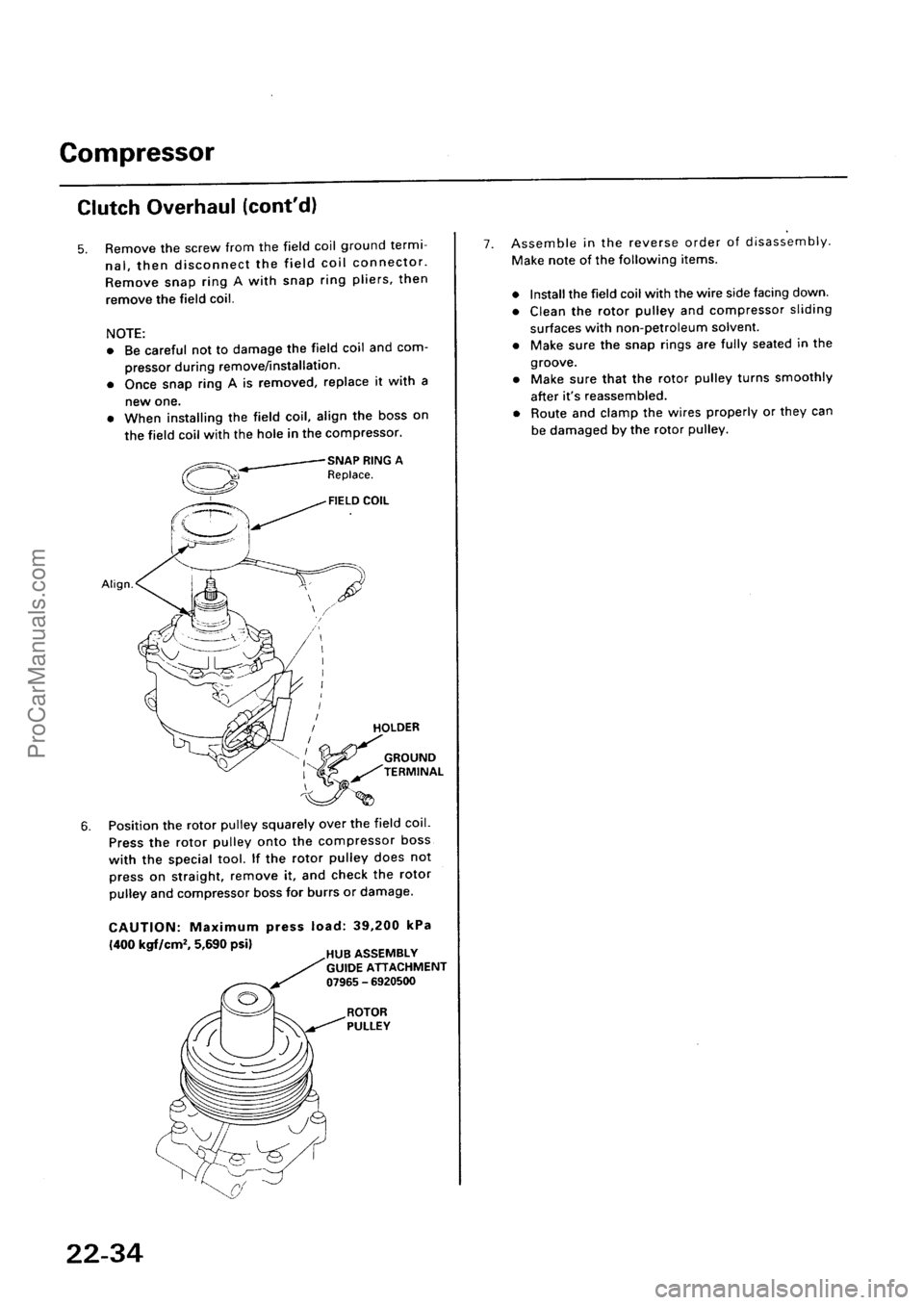 ACURA EL 1997  Service Repair Manual ProCarManuals.com 