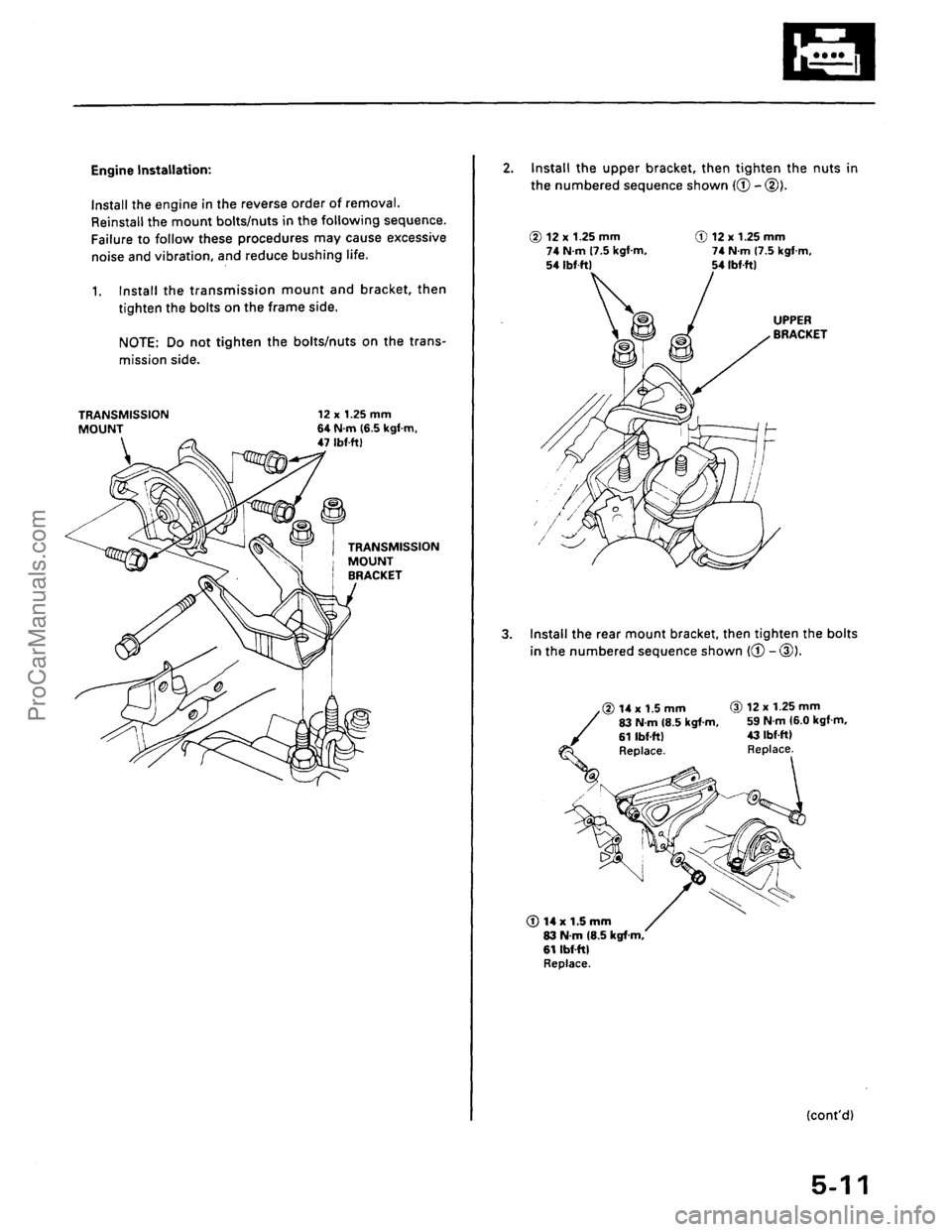 ACURA EL 1997  Service Repair Manual ProCarManuals.com 