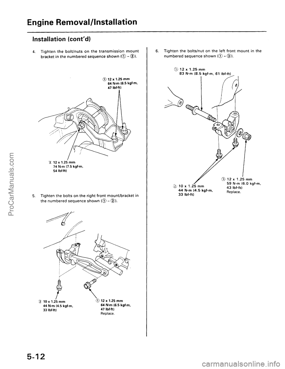 ACURA EL 1997  Service Repair Manual ProCarManuals.com 