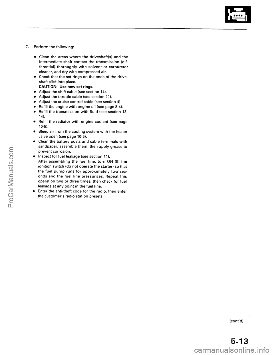 ACURA EL 1997  Service Repair Manual ProCarManuals.com 