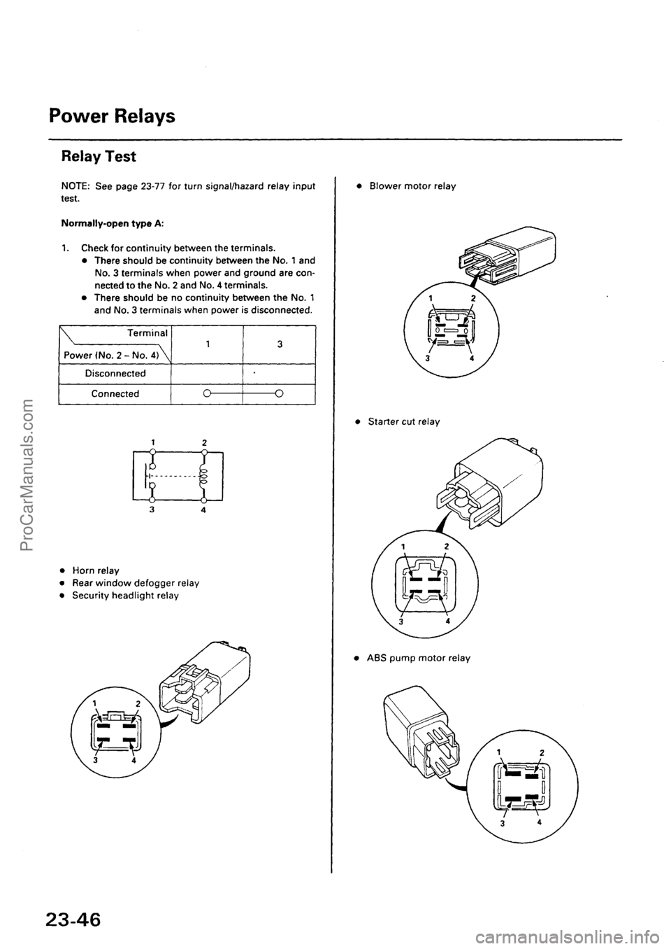 ACURA EL 1997  Service Repair Manual ProCarManuals.com 