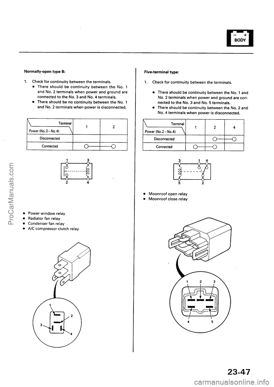 ACURA EL 1997  Service Repair Manual ProCarManuals.com 
