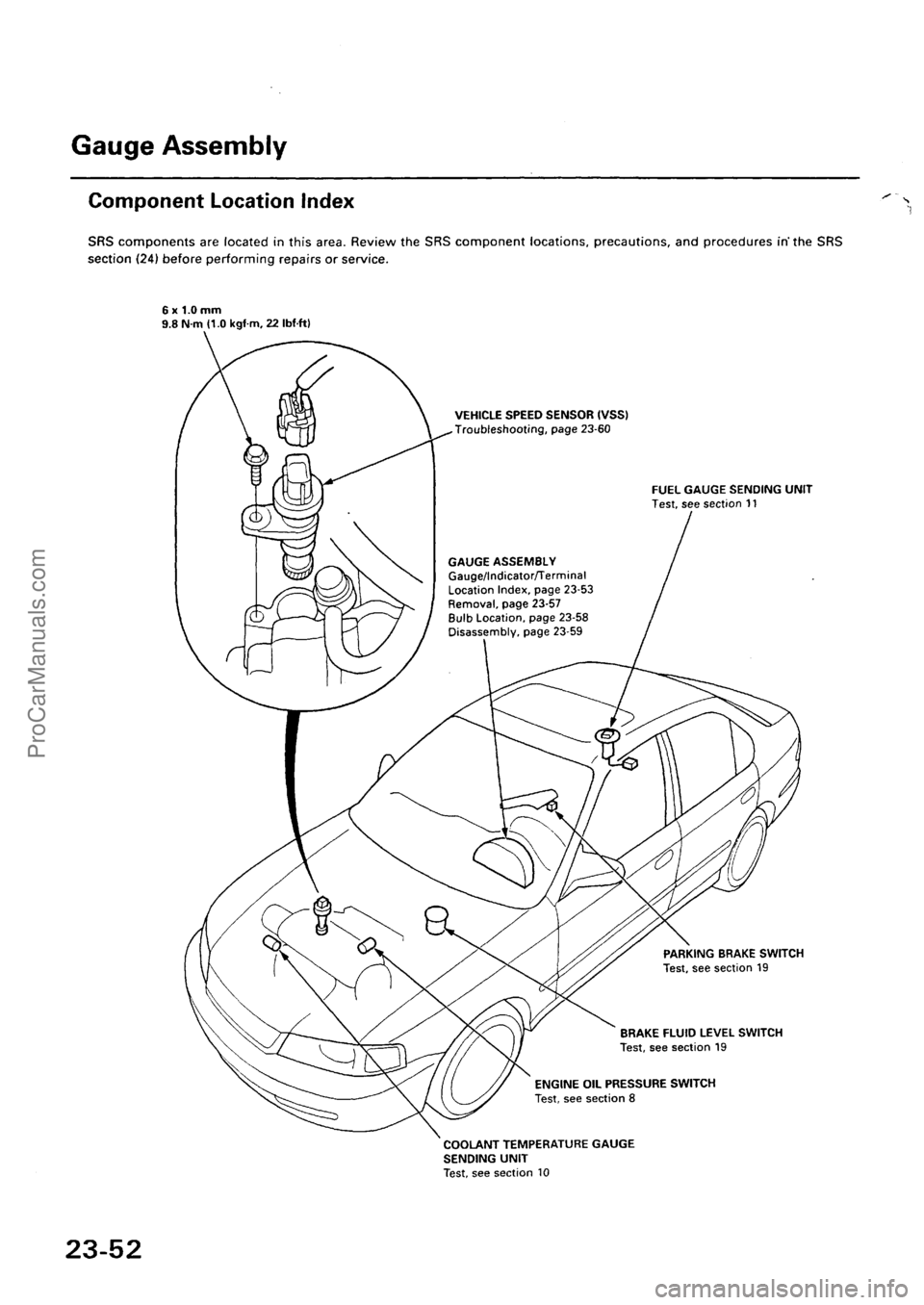 ACURA EL 1997  Service Repair Manual ProCarManuals.com 