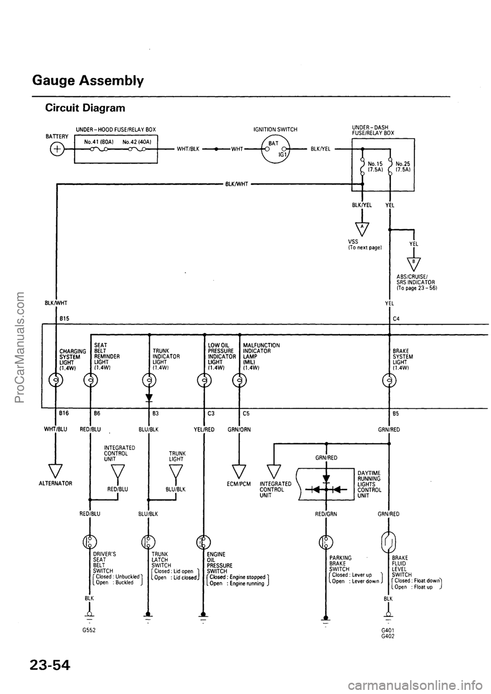 ACURA EL 1997  Service Repair Manual ProCarManuals.com 